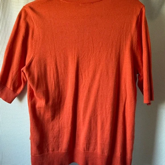 New York & Company Vibrant Orange Cardigan - Picture 5 of 5